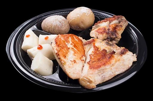 COMBO 1/4 POLLO CON PAPA, BOLLO + SALSA DE AJO