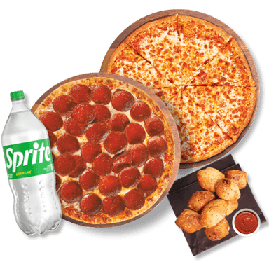 Combo Grande Pizza Peperoni + Pizza Queso