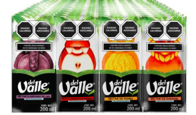 Juguito con Popote del Valle 400ml