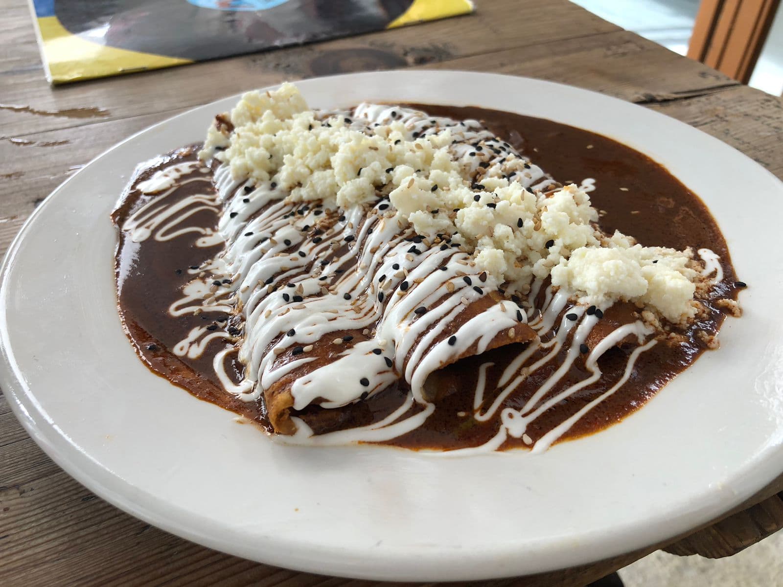 Enfrijoladas de Pollo