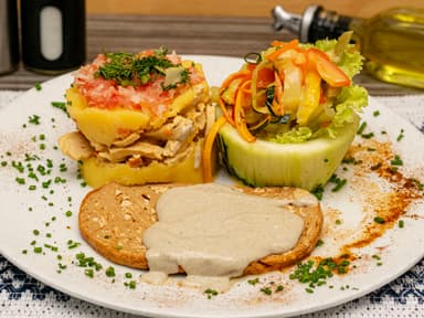 Pechuga en Salsa de Berengena