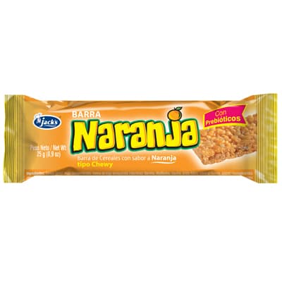 Barra Cereal Naranja Jacks 25 g