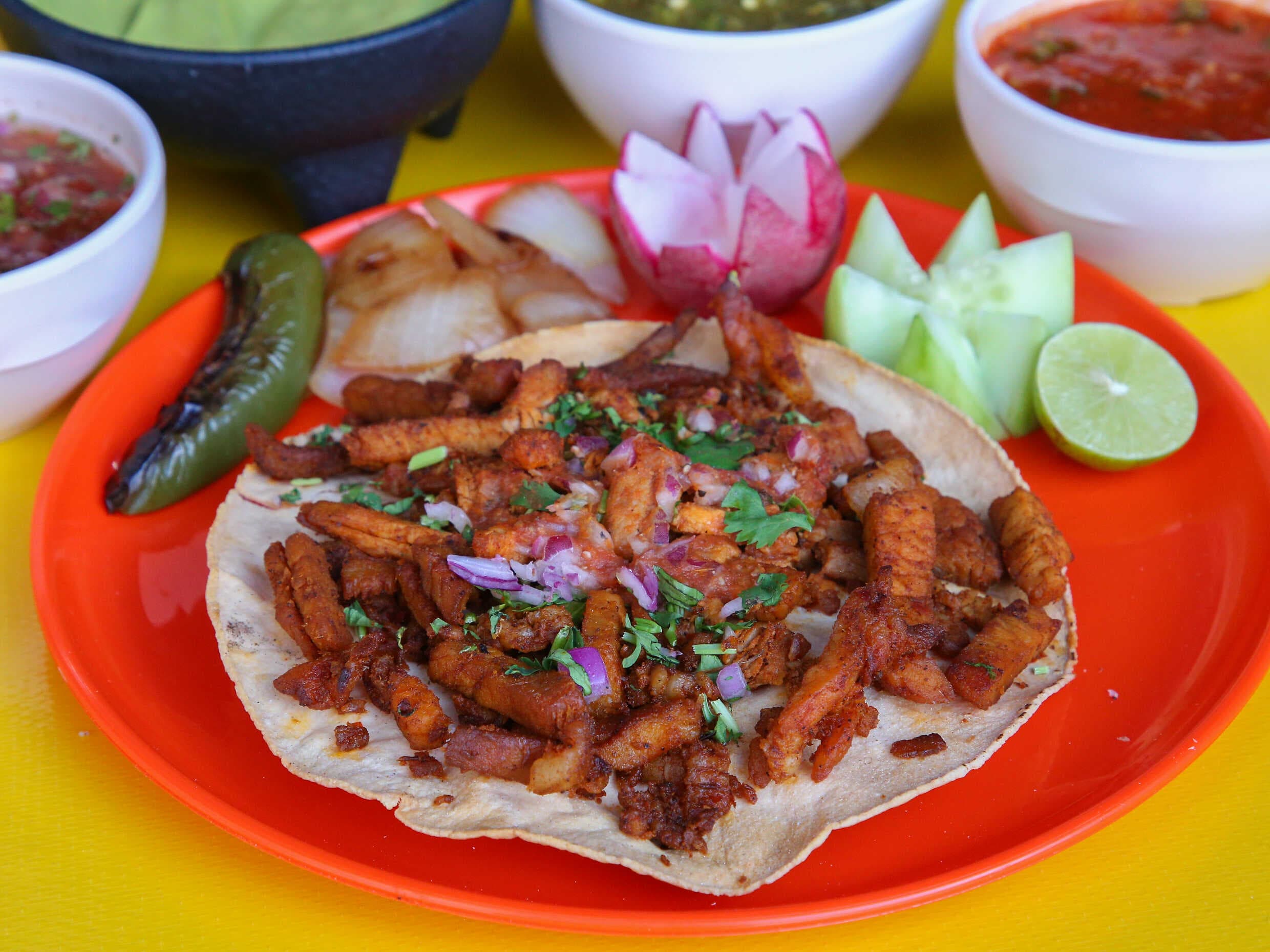 Tacos de Maíz Dorado de Pastor