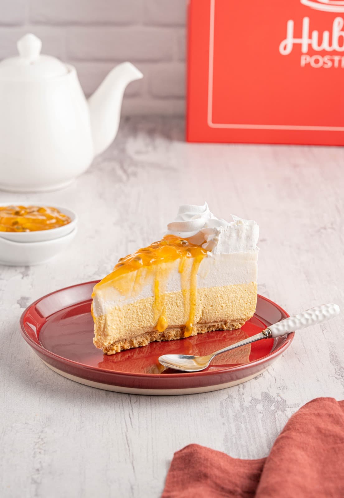 Porción de Cheesecake de Maracuyá