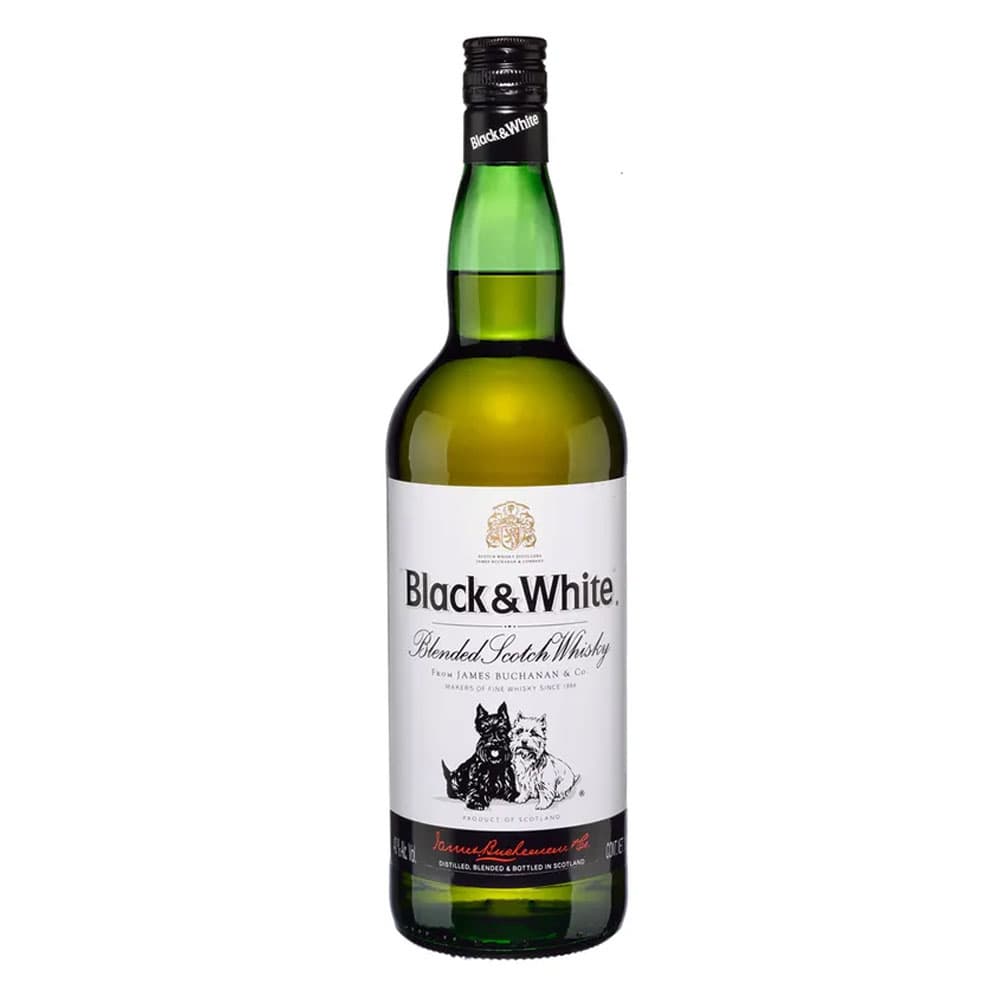 Whisky Black And White Botella 750 ml