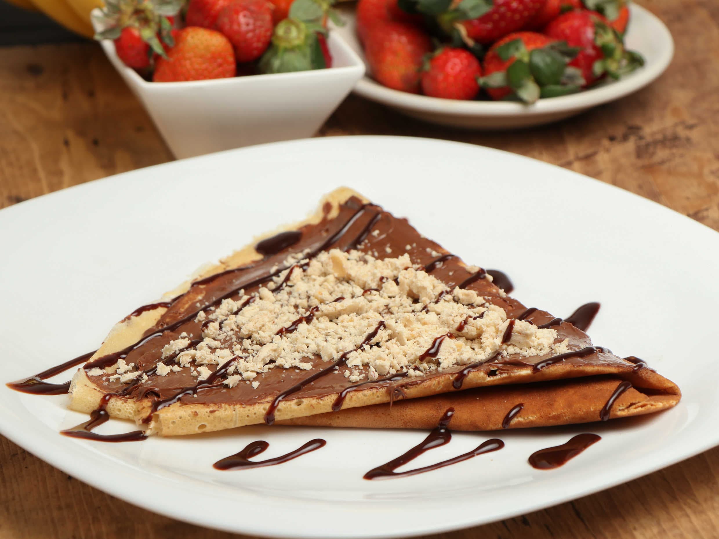 Crepa Mazapán ,nutella