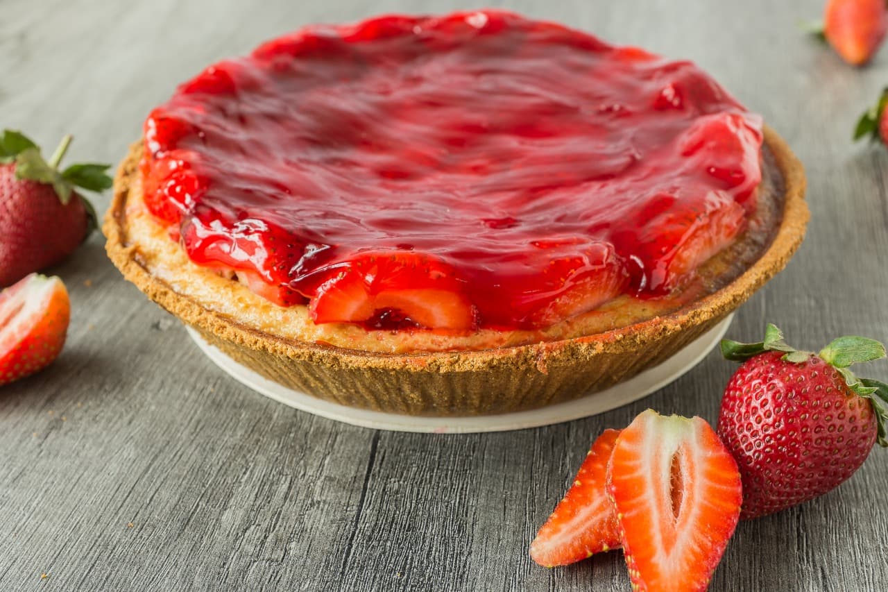 Pay de Queso con Fresas