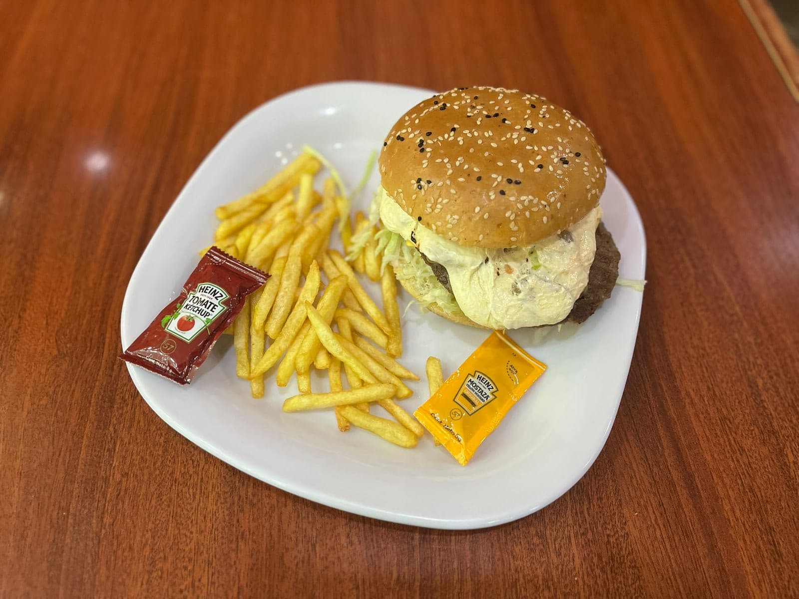 Hamburguesa Fundida con Champiñones