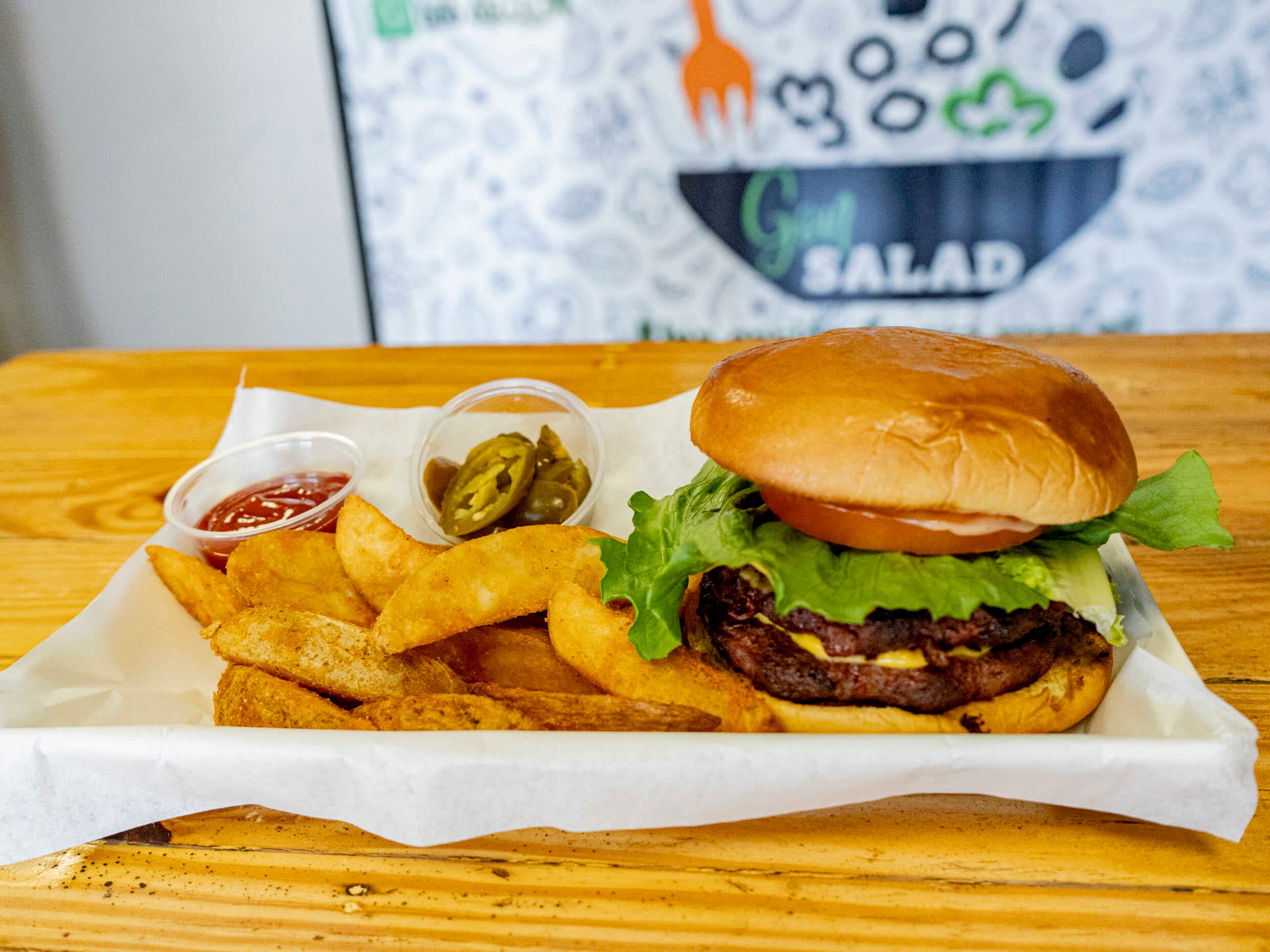 Combo Hamburguesa Doble + Papas + Bebida
