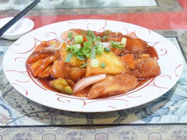 39 - Pescado en Tajada en Salsa Agridulce