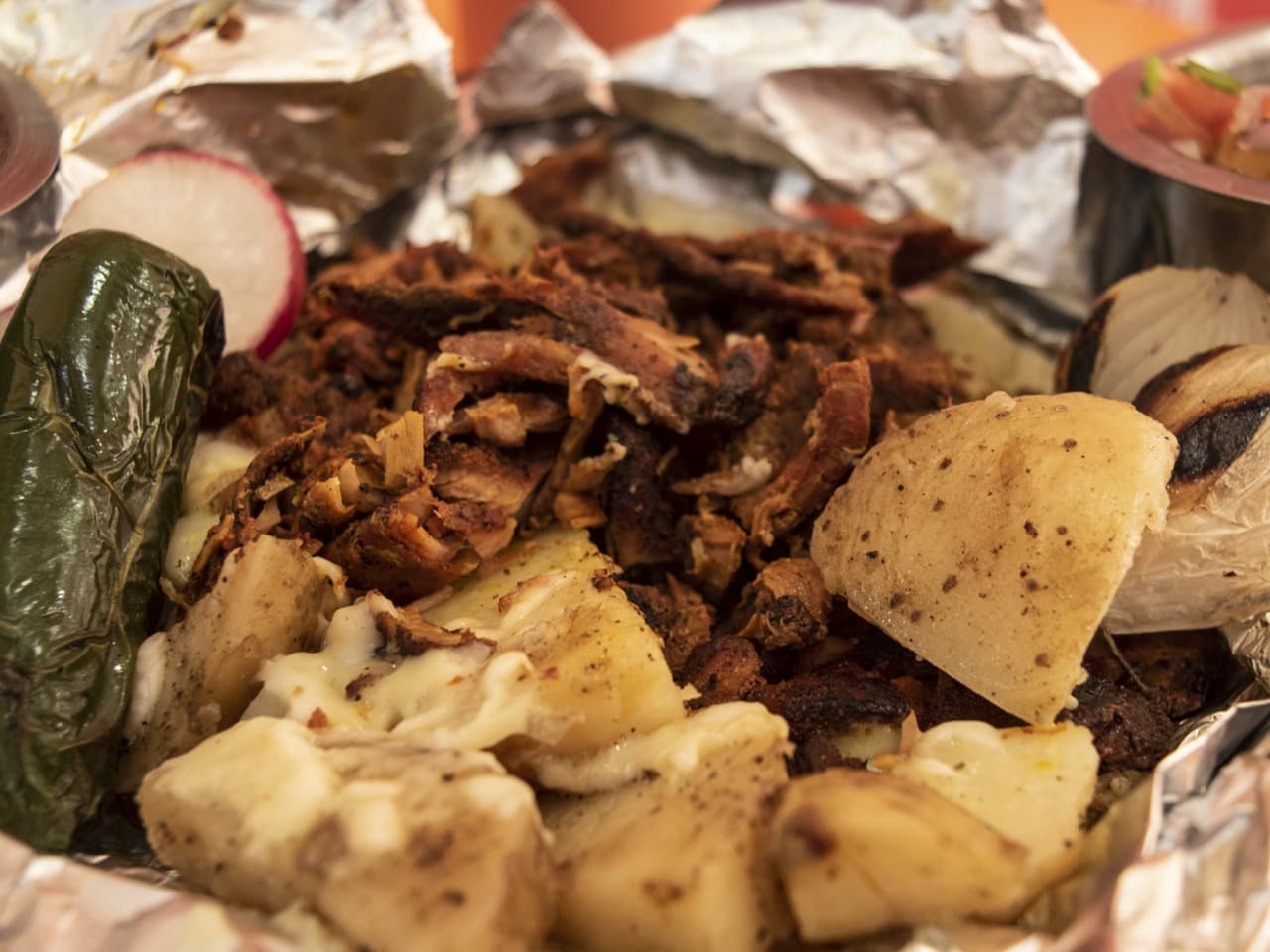Papa Rellena de Asada