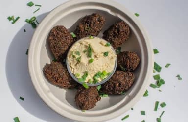 Falafel con Hummus (6uds)