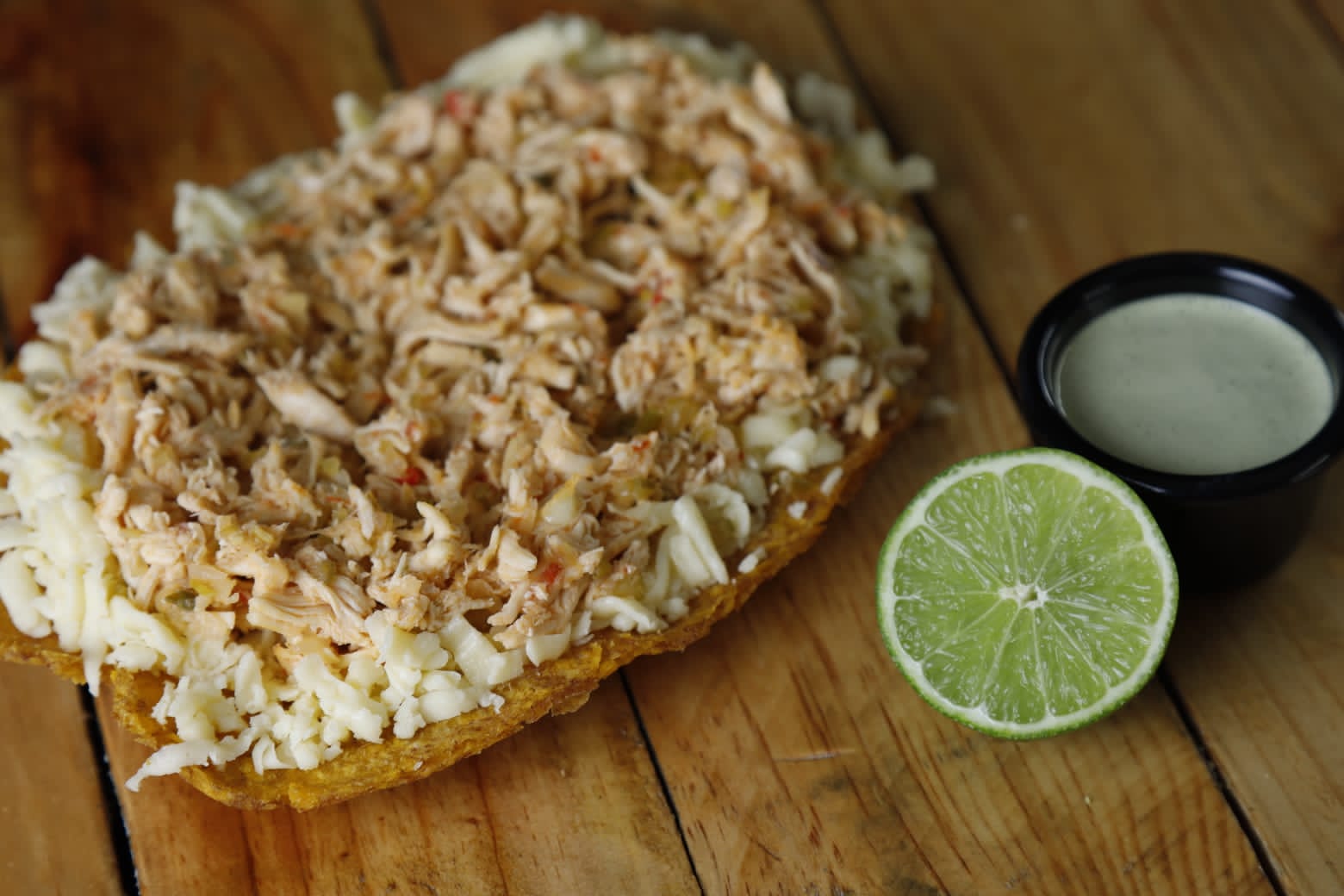 Tostadas con pollo