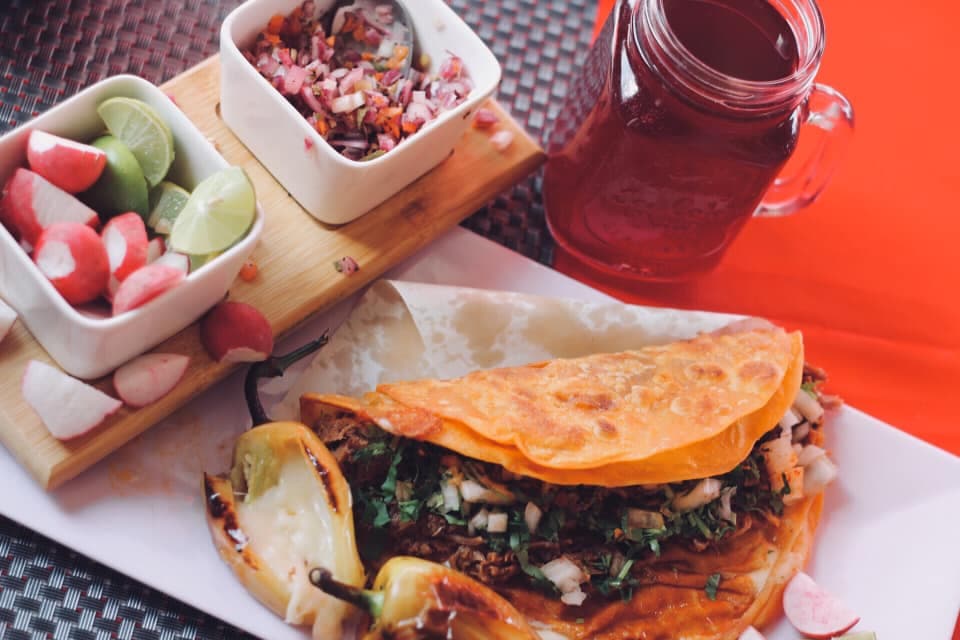 Taco de tortilla de harina