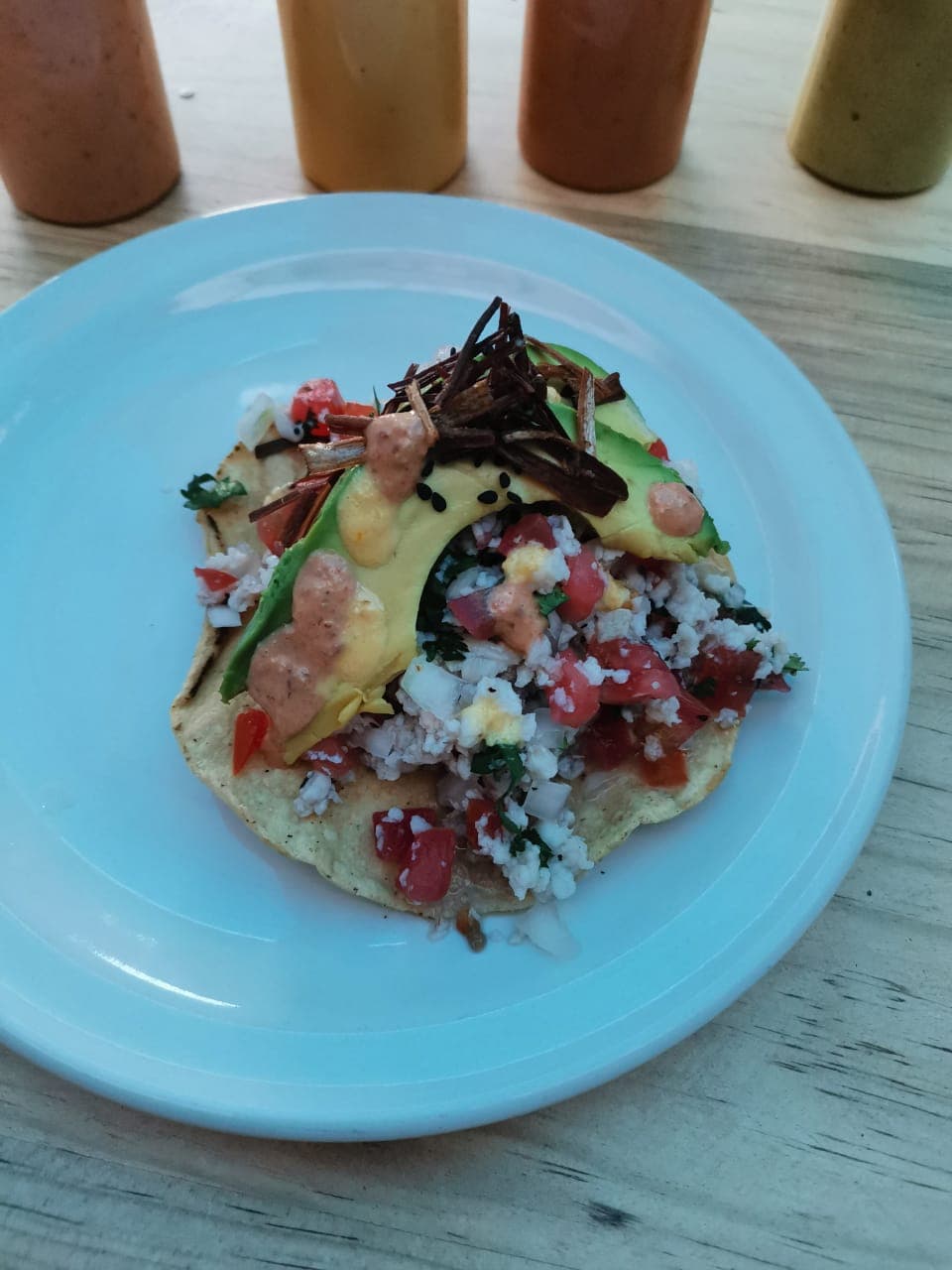 Tostada de Ceviche de Pescado