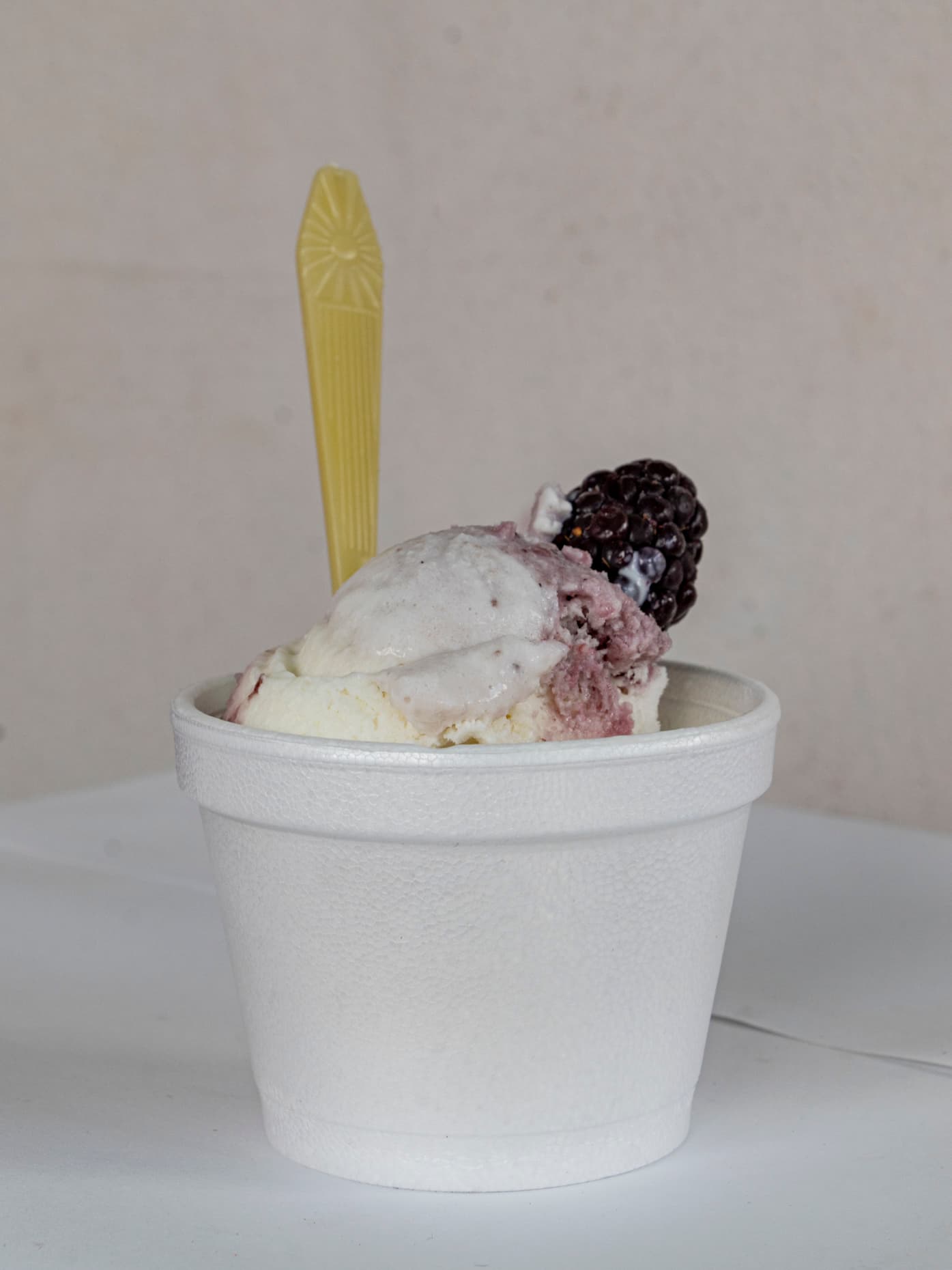 NIEVE DE ZARZAMORA CON QUESO