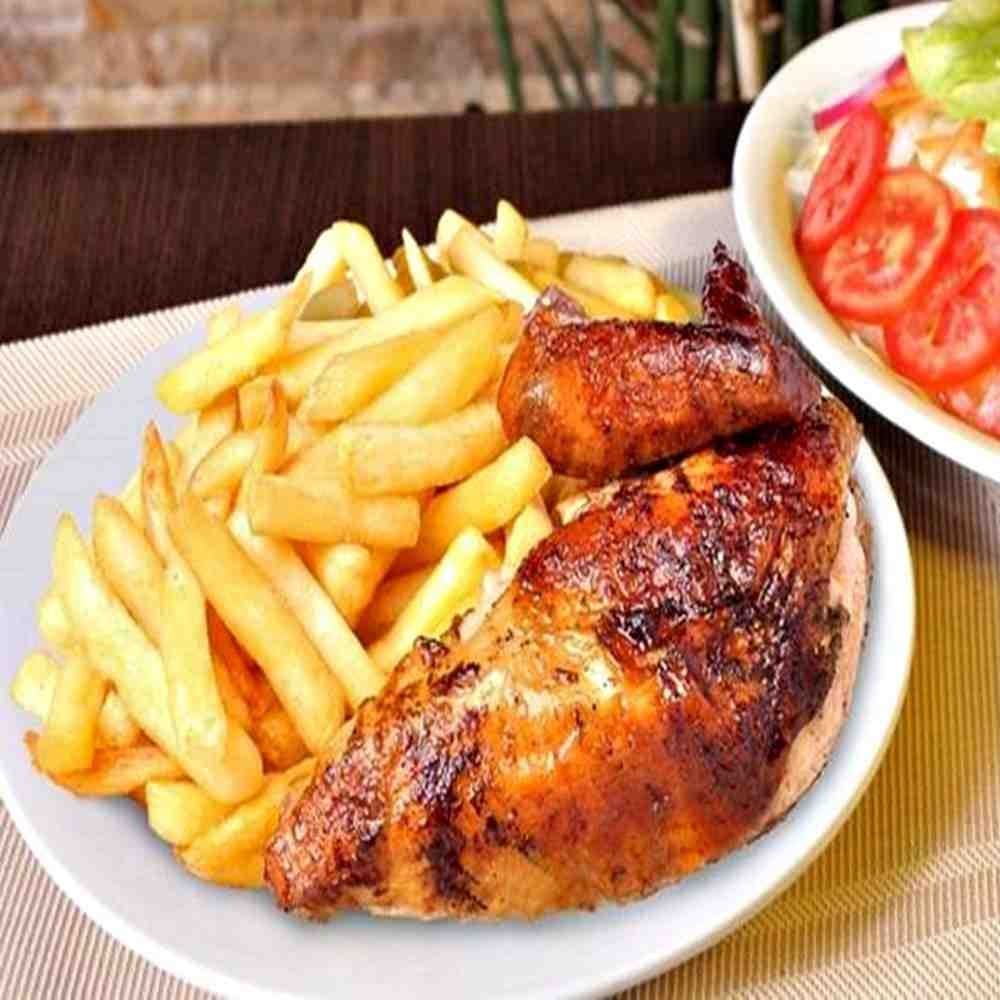 1/4 de Pollo, Papas más Ensalada