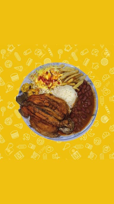 Bandeja con trucha