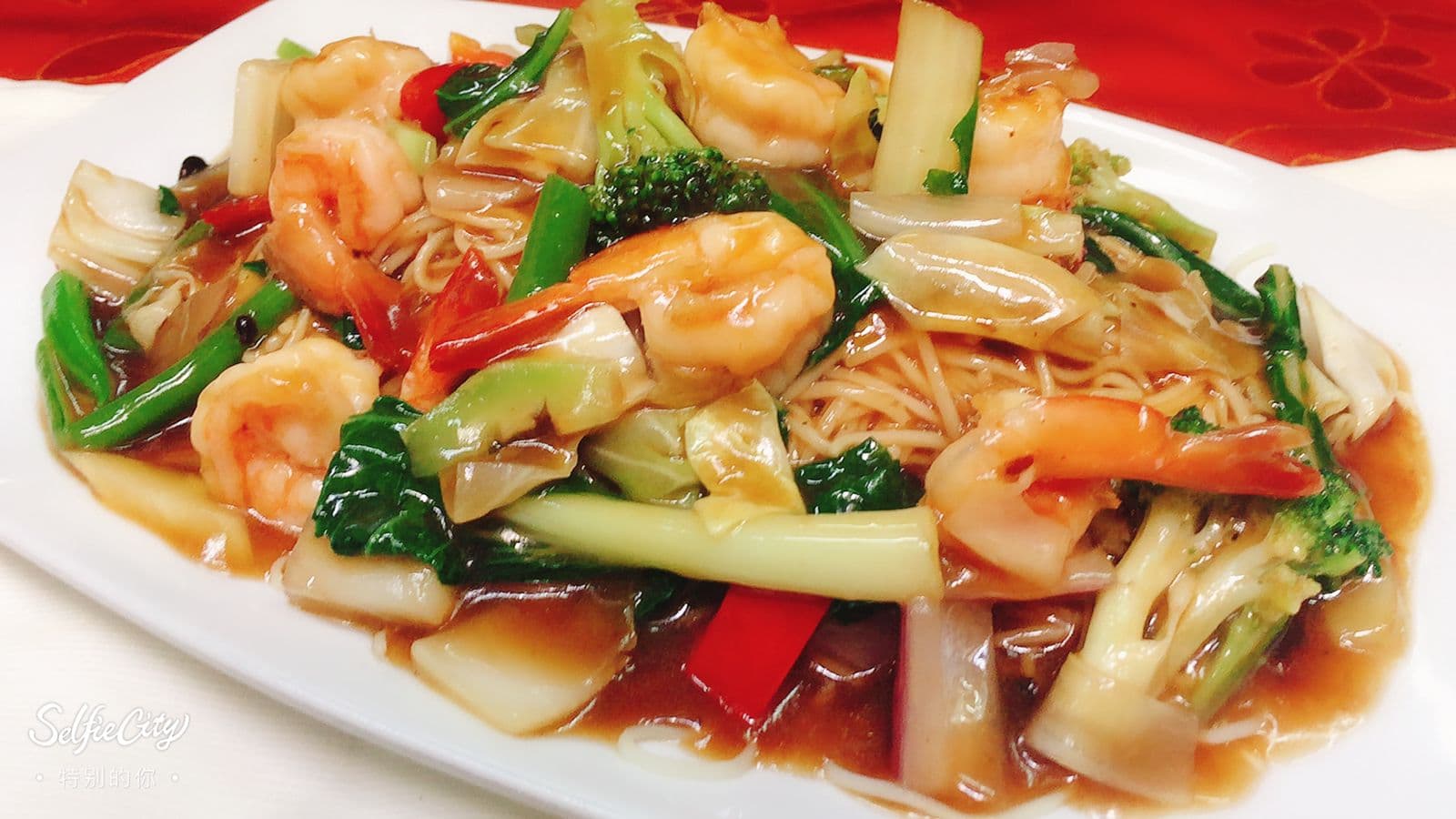 Tallarín con Langostino
