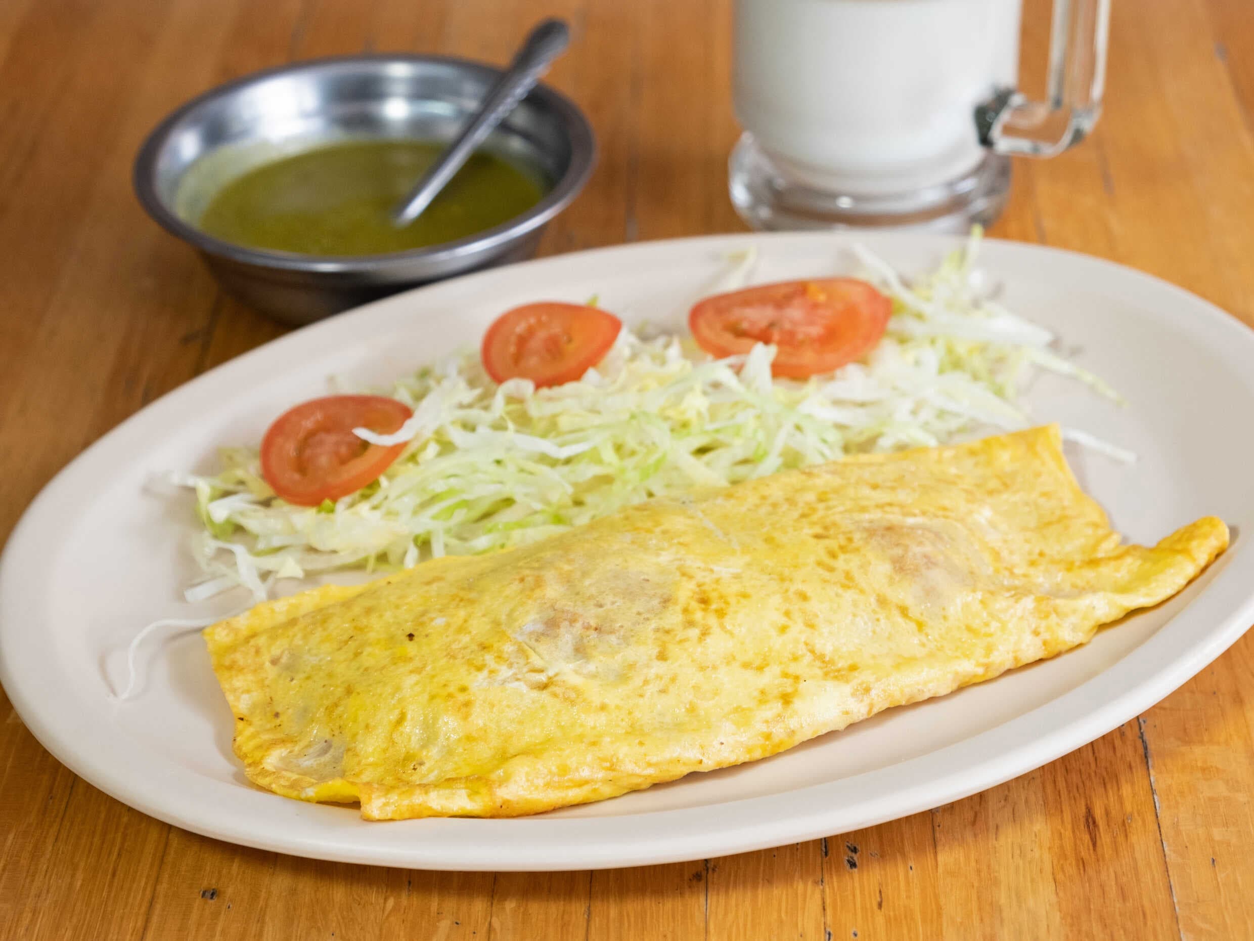 Omelette con Espinacas y Queso..