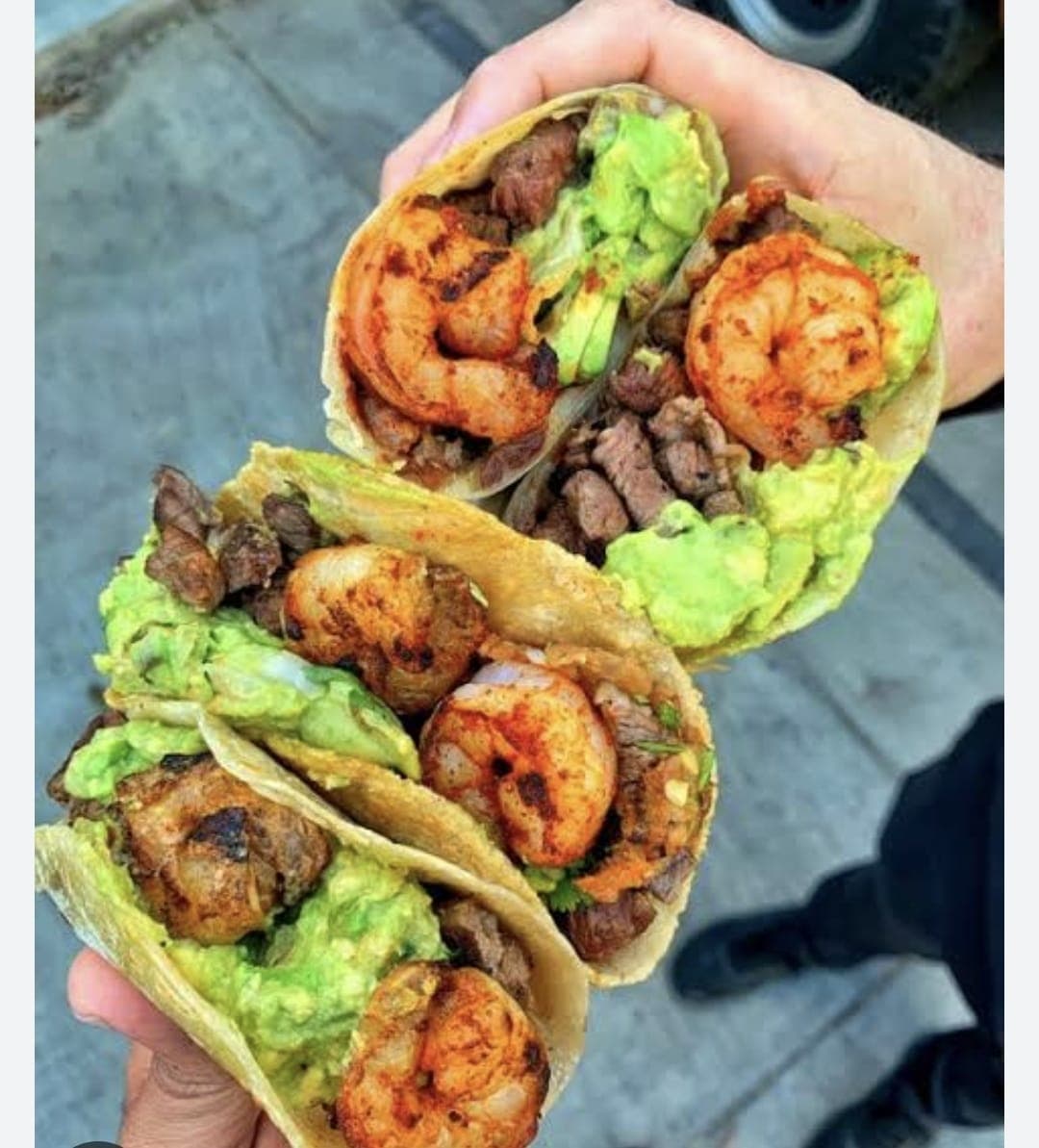 Taco de Harina Mar y Tierra