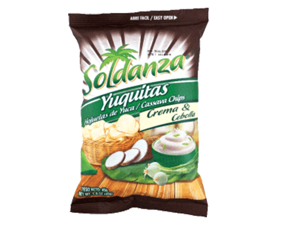 Yuquitas con Crema y Cebolla Soldanza 135 g