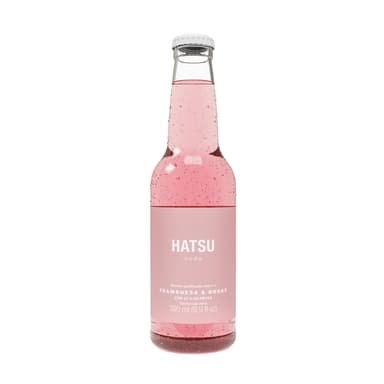Hatsu soda Frambuesa y Rosas 300 ml