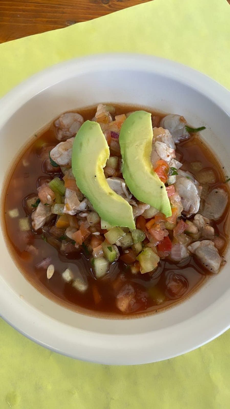 Tostadas de Camaron Cocido