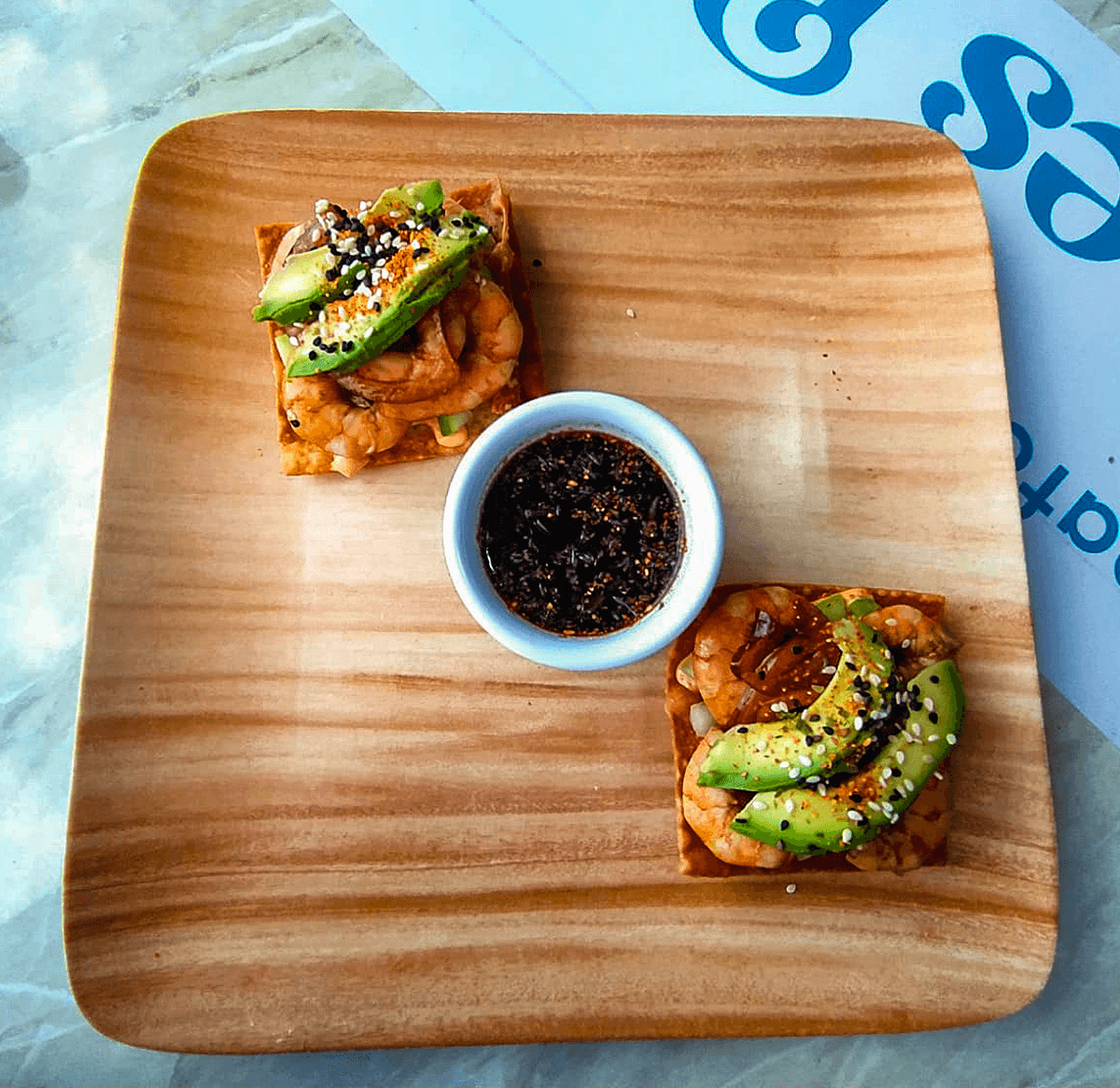 Tostadas de Camarón 2 pzas