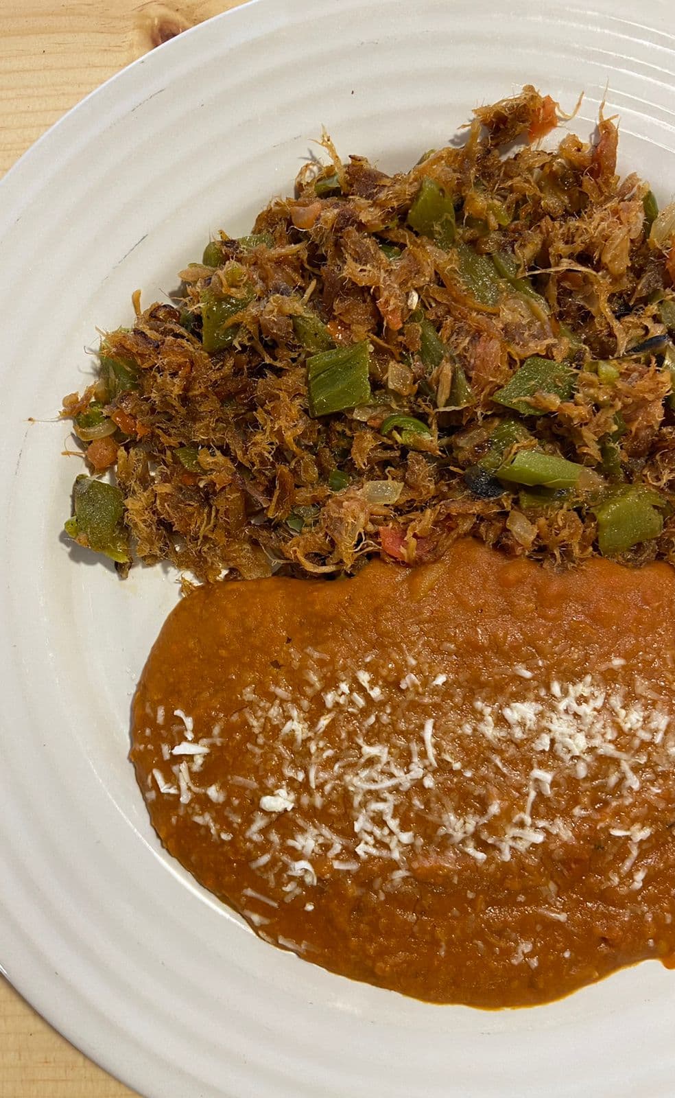 Guiso de Machaca con Verdura