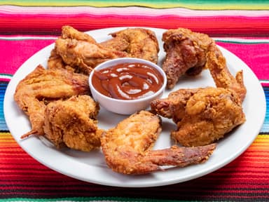 Alitas de Pollo con Salsa BBQ 8 Uds