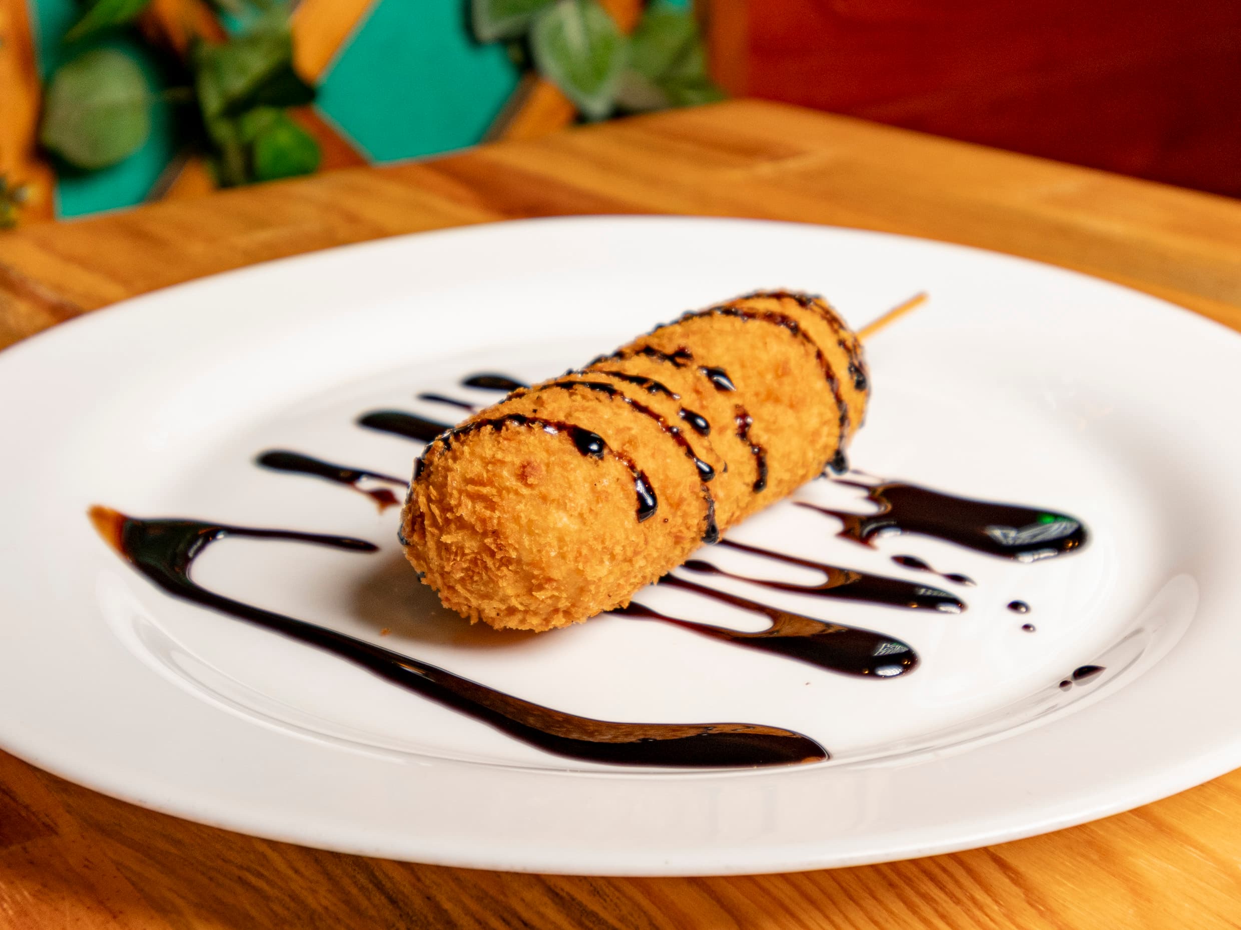 Kushiage de Camarón con Queso