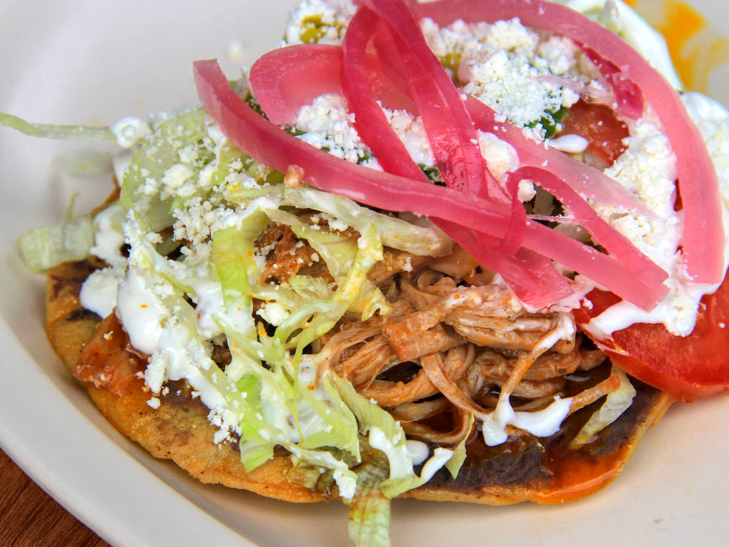 Tostada Cochinita Pibil.