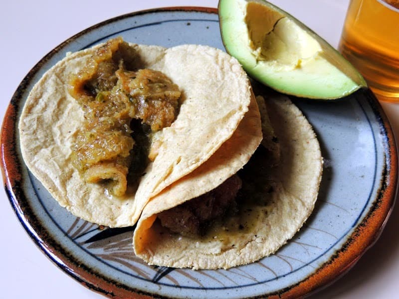 Chicharrón en Salsa Verde
