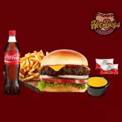 Burger, Papas y Soda