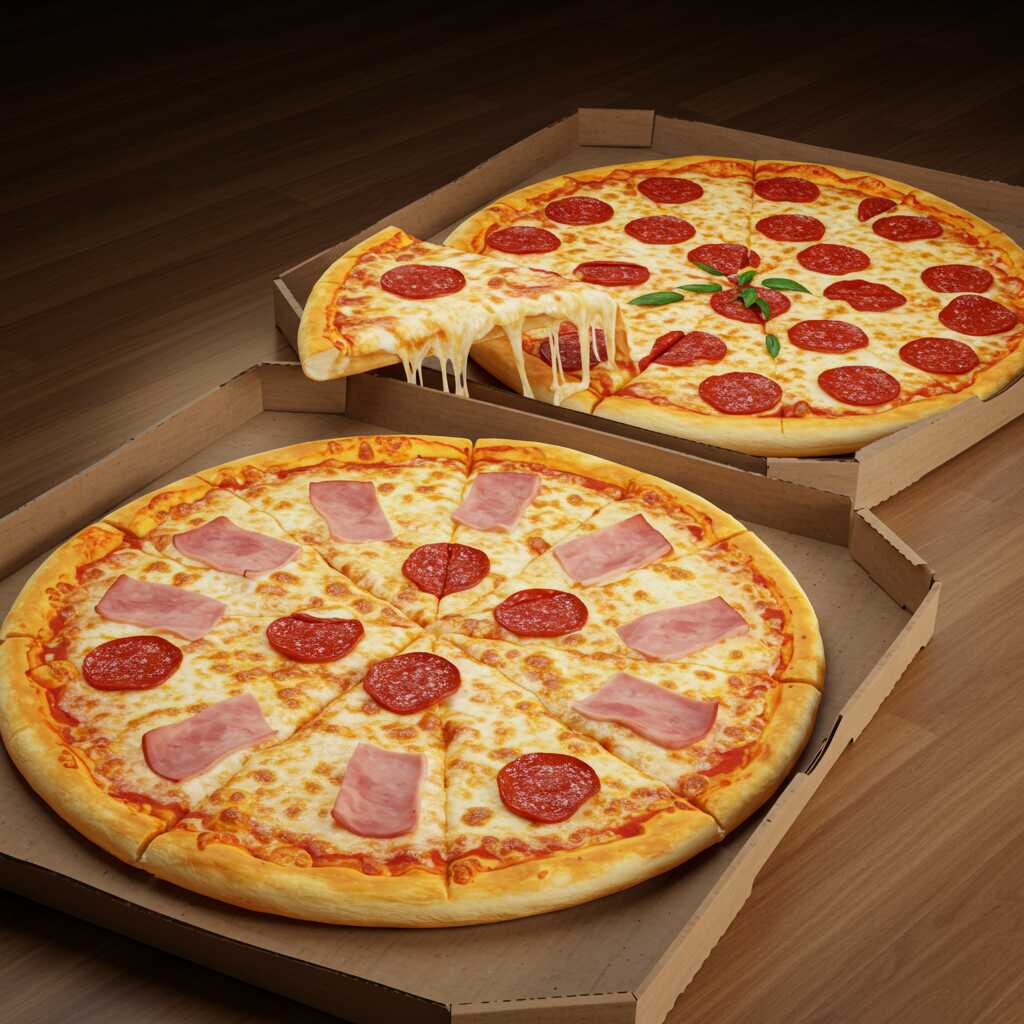 2 Pizzas Familiares