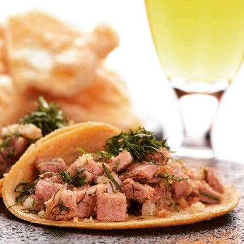 Taco de Chuleta Tortilla Maíz