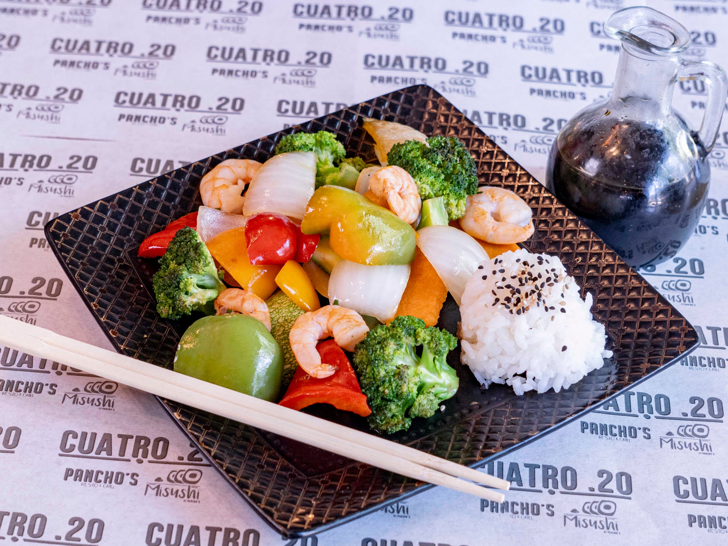 Teppanyaki de Camarón