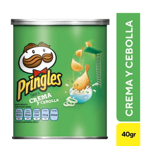 PAPAS PRINGLES CREMA Y CEBOLLA 40 GR