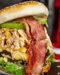 Hamburguesa Desgranada + Gaseosa Coca + Francesas
