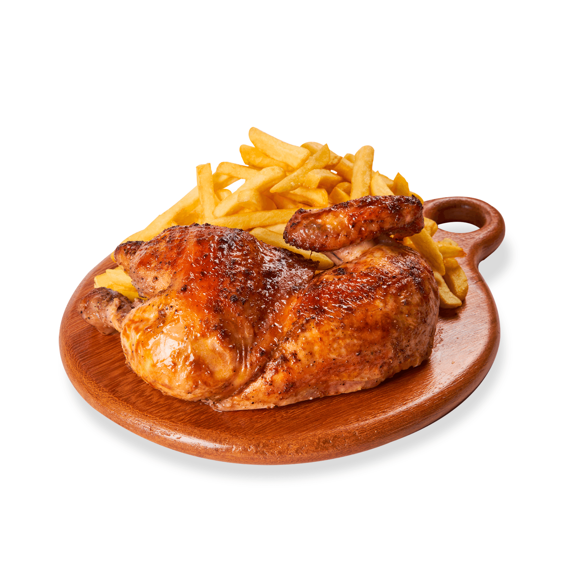 1/2 Pollo con Papas