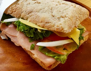 Chapata Integral de Jamón Americano