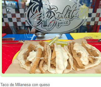Taco de Milanesa con Queso