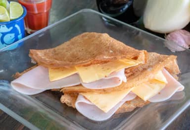 Crepas Jamón y Queso Manchego (2 Piezas)