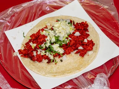 Taco Blando de Chorizo