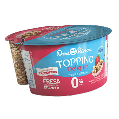 Yogurt Fresa Con Granola Pasas Dos Pinos 170 grs