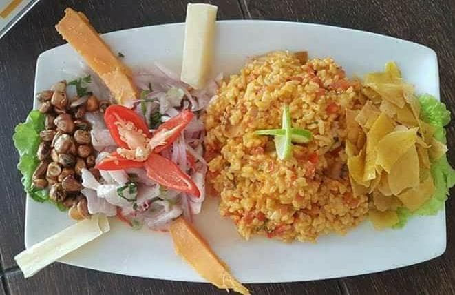 Ceviche de Pescado + Arroz con Mariscos