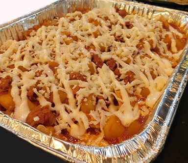 Chilaquiles con Papas con Chorizo