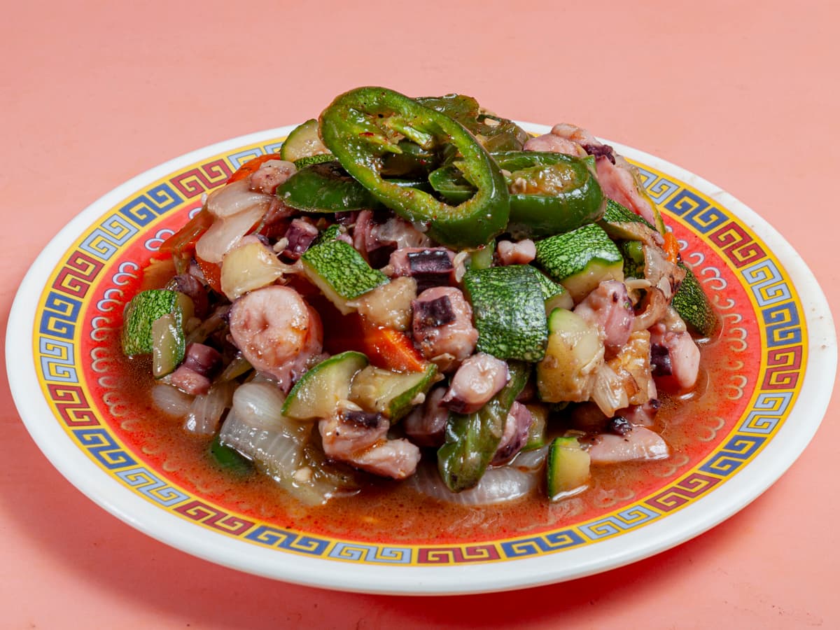 Pulpo con Calabaza