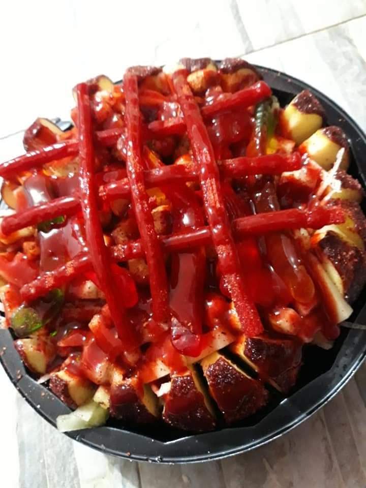 Manzana en charola
